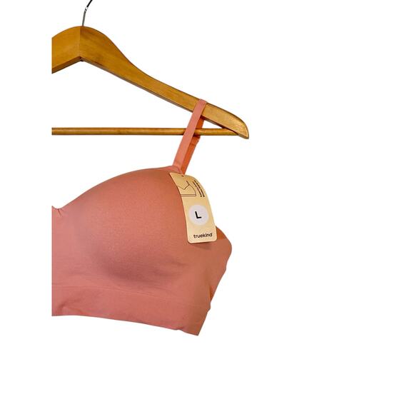 Truekind Women Supportive Comfort Wireless Shaping Bra Size L Pink Stretch NWT - Picture 4 of 7